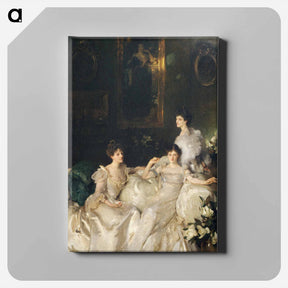 アートパネル-The Wyndham Sisters: Lady Elcho, Mrs. Adeane, and Mrs. Tennant - ジョン シンガー サージェント Canvas.