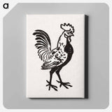 Rooster - Julie de Graag Canvas.