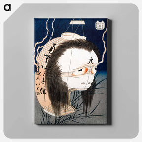 アートパネル-Hokusai's The Lantern Ghost, Iwa - 葛飾 北斎 Canvas.