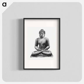 アートポスター-Buddha on the Borobudur - レオ ヘステル Poster.