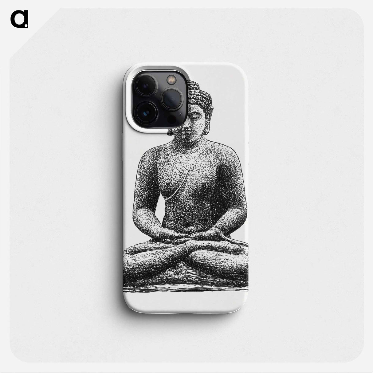 Buddha on the Borobudur - Leo Gerstel Phone Case.