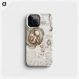 Studies of the Foetus in the Womb - レオナルド ダ ヴィンチ Phone Case.