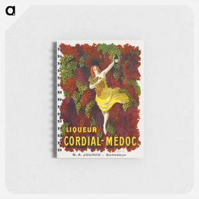 アートメモ帳-Liquer Cordial-Médoc, G. A. Jourde - Bordeaux - レオネット カピエッロ Memo.