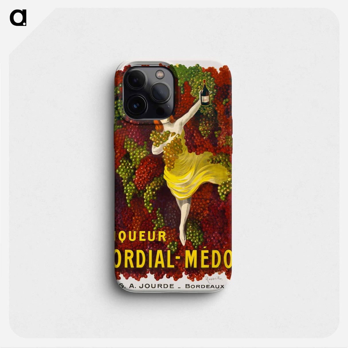 Liquer Cordial-Médoc, G. A. Jourde - Bordeaux - レオネット カピエッロ Phone Case.