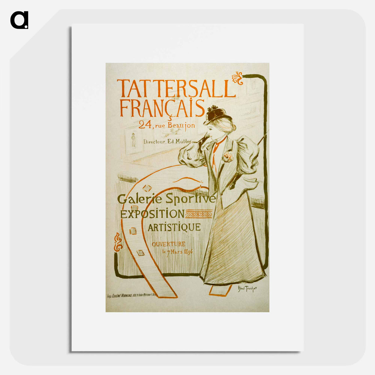 Tattersall, French by Louis Abel-Truchet - Louis Abel-Truchet Poster.