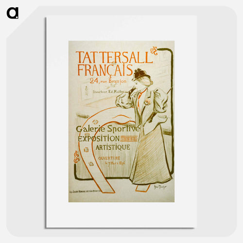 Tattersall, French by Louis Abel-Truchet - ルイ アベル トルシェ Poster.