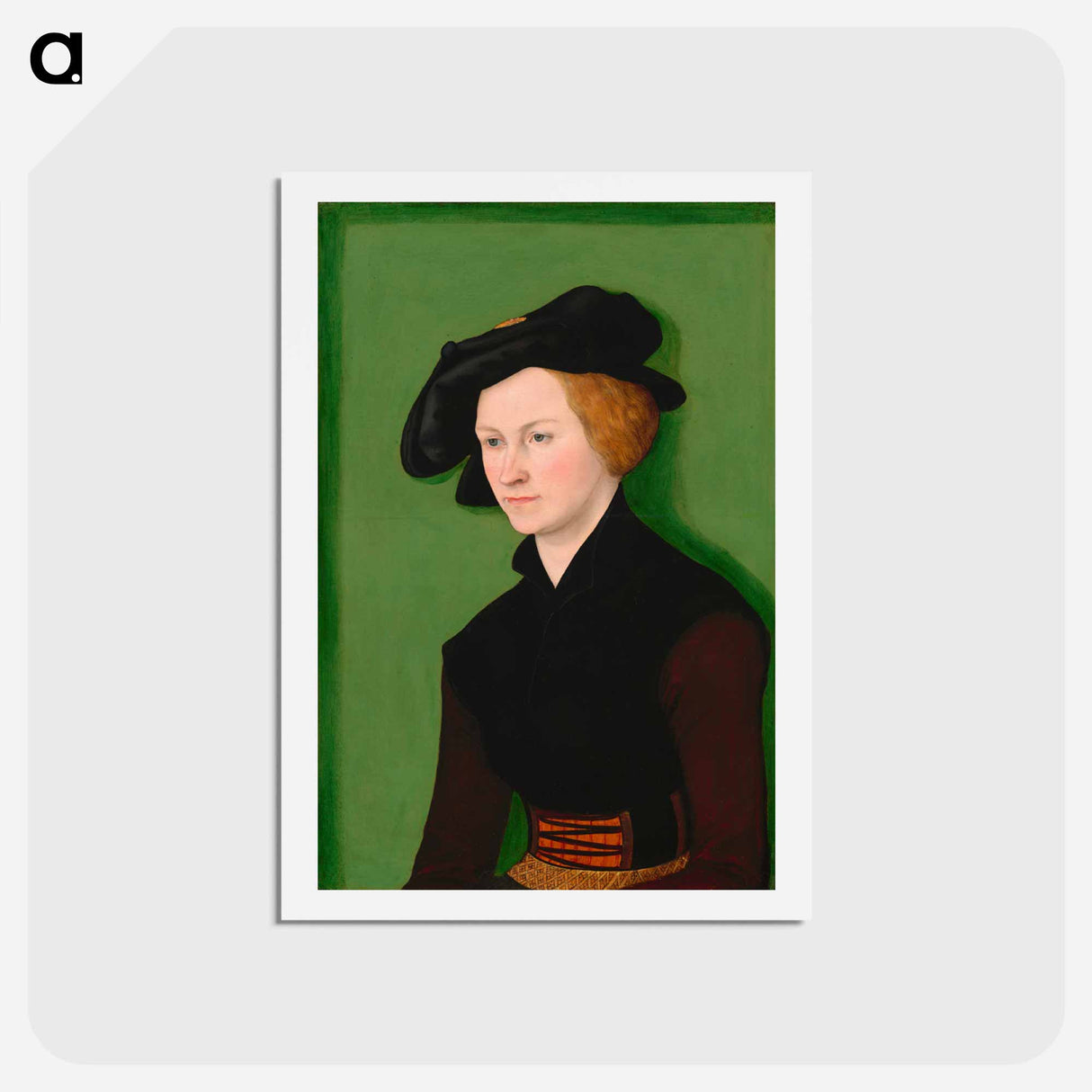 アートポストカード-Portrait of a Woman
 - ルーカス クラナッハ Postcard.