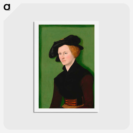 アートポストカード-Portrait of a Woman
 - ルーカス クラナッハ Postcard.