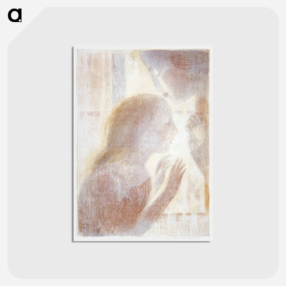 アートポストカード-It was a religious mystery - モーリス ドニ Postcard.