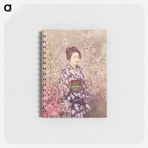 アートメモ帳-Geisha and Cherry Blossom - 小川 一正 Memo.