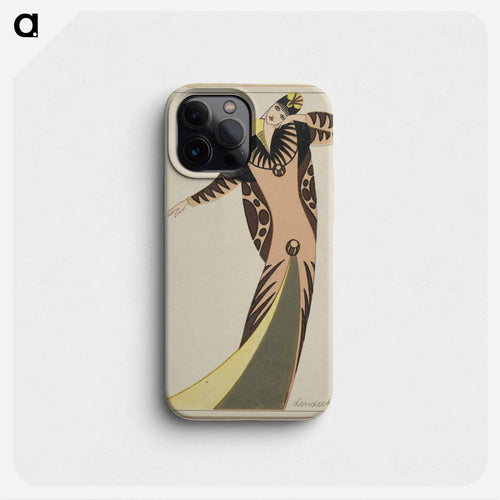 Woman in a long tubular dress - オットー フリードリヒ カール レンデッケ Phone Case.