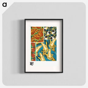 アートポスター-Butterflies Pattern
 - パピヨン Poster.