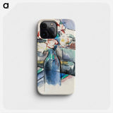 Roses in a Bottle - Paul Cezanne Phone Case.