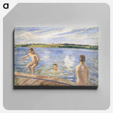 アートパネル-Boys Bathing
 - ピーター ハンセン Canvas.