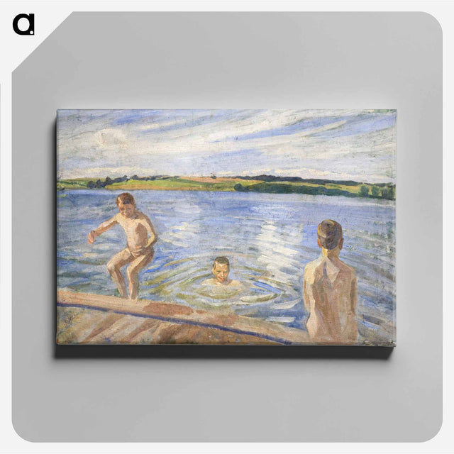 アートパネル-Boys Bathing
 - ピーター ハンセン Canvas.