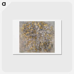 アートポストカード-Tableau No. 2, Composition No. VII - ピエト モンドリアン Postcard.