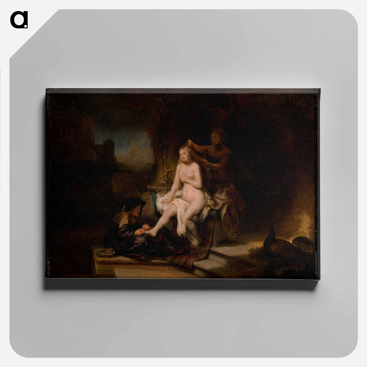 The Toilet of Bathsheba - レンブラント ファン レイン Canvas.