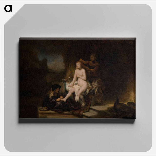 アートパネル-The Toilet of Bathsheba - レンブラント ファン レイン Canvas.