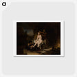 アートポストカード-The Toilet of Bathsheba - レンブラント ファン レイン Postcard.