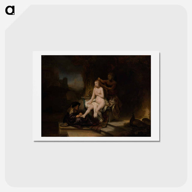 アートポストカード-The Toilet of Bathsheba - レンブラント ファン レイン Postcard.