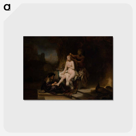 アートポストカード-The Toilet of Bathsheba - レンブラント ファン レイン Postcard.