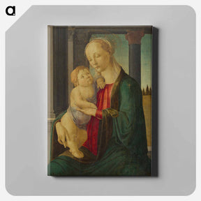アートパネル-Madonna and Child - サンドロ ボッティチェッリ Canvas.