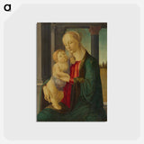 アートポストカード-Madonna and Child - サンドロ ボッティチェッリ Postcard.