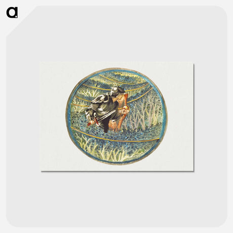 アートポストカード-Golden Thread from The Flower Book
 - フラワーブック Postcard.