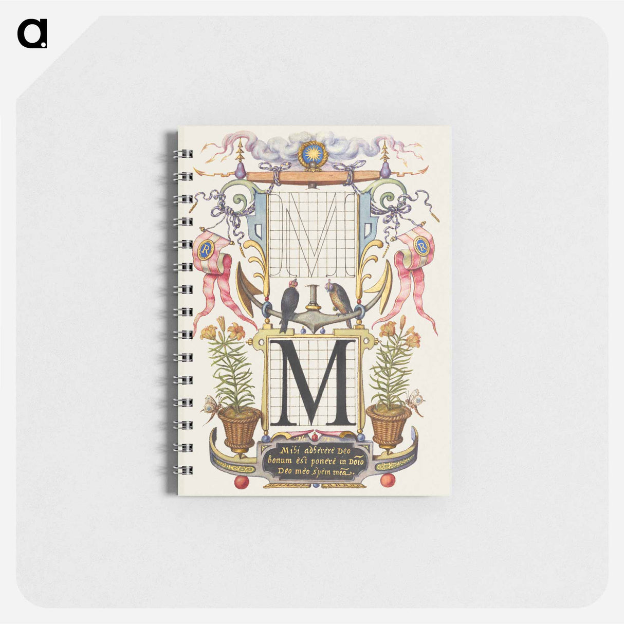 アートメモ帳-Guide for Constructing the Letter M from Mira Calligraphiae Monumenta or The Model Book of Calligraphy
 - 書道のお手本 Memo.