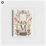アートメモ帳-Guide for Constructing the Letter M from Mira Calligraphiae Monumenta or The Model Book of Calligraphy
 - 書道のお手本 Memo.