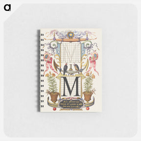 アートメモ帳-Guide for Constructing the Letter M from Mira Calligraphiae Monumenta or The Model Book of Calligraphy
 - 書道のお手本 Memo.