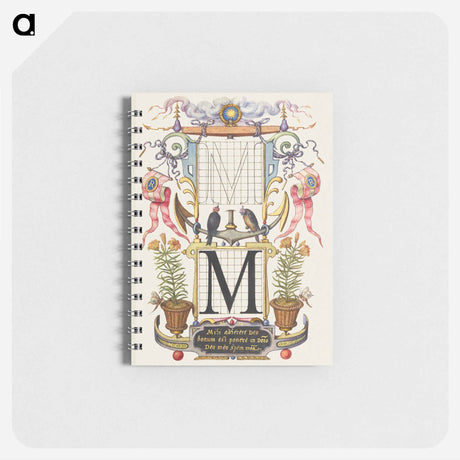 アートメモ帳-Guide for Constructing the Letter M from Mira Calligraphiae Monumenta or The Model Book of Calligraphy
 - 書道のお手本 Memo.