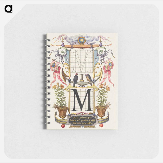 アートメモ帳-Guide for Constructing the Letter M from Mira Calligraphiae Monumenta or The Model Book of Calligraphy
 - 書道のお手本 Memo.