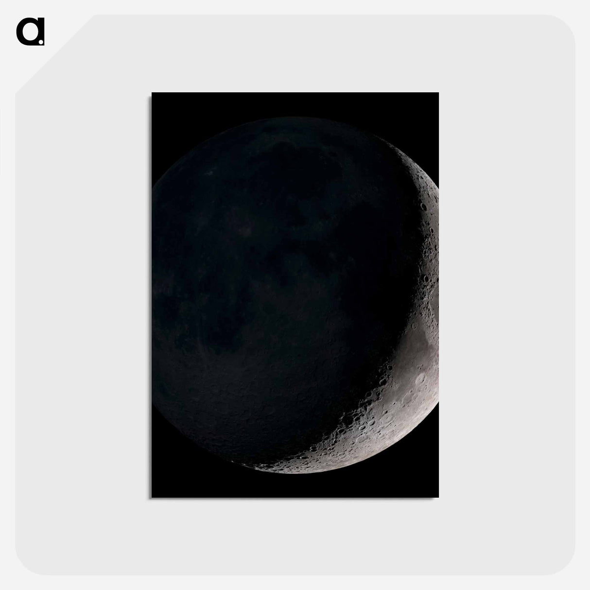 アートポストカード-Waxing Crescent
 - ムーン Postcard.