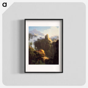 アートポスター-Landscape Composition. St John in the Wilderness - トーマス コール Poster.