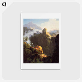 アートポストカード-Landscape Composition. St John in the Wilderness - トーマス コール Postcard.
