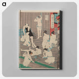 Hada kurabe hana no shōbuyu kurabe, koshi yuki no ya - 豊原 国周 Canvas.