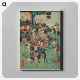 Original public domain image from Library of Congress - 歌川よしかず Canvas.