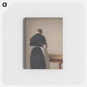 アートメモ帳-Woman seen from the Back - ヴィルヘルム ハンマースホイ Memo.