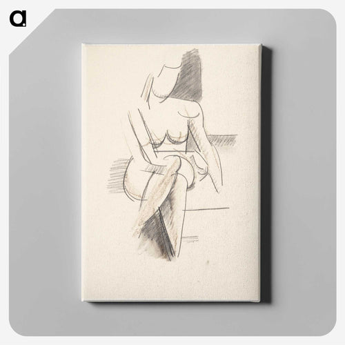 Seated female model, front view - ヴィルヘルム ルンドストローム Canvas.