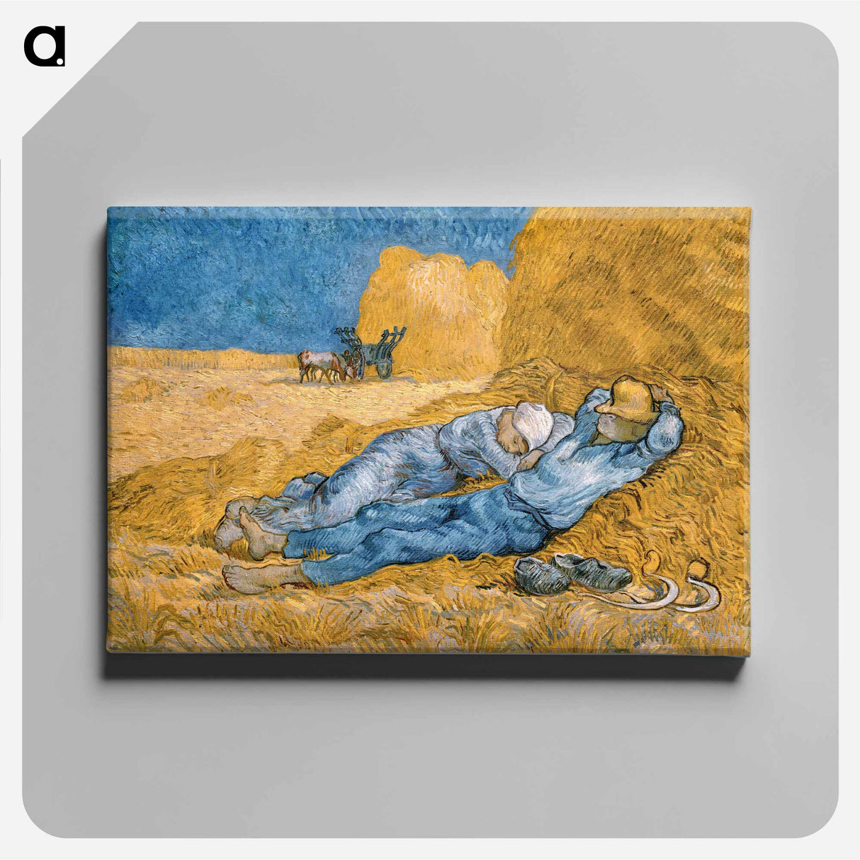 The Siesta - Vincent van Gogh Canvas.