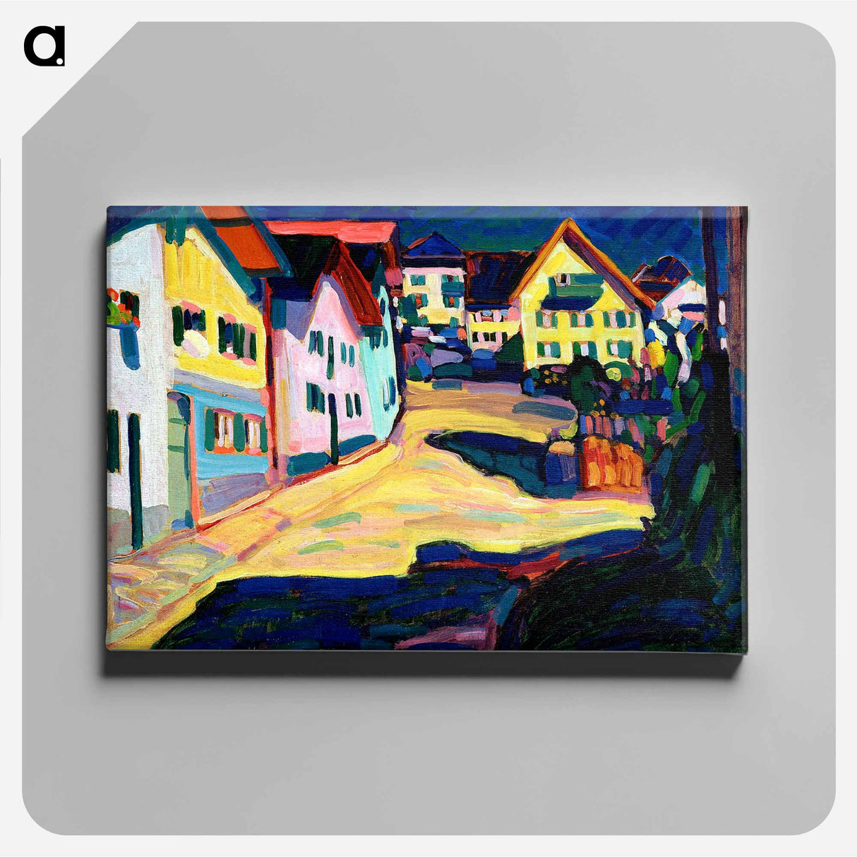 Murnau, Burggrabenstrasse 1 - Wassily Kandinsky Canvas.