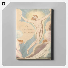アートパネル-Young's Night Thoughts, Page 65, Night the Fourth, "The Christian Triumph" - ウィリアム ブレイク Canvas.