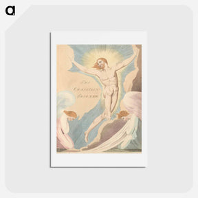 アートポストカード-Young's Night Thoughts, Page 65, Night the Fourth, "The Christian Triumph" - ウィリアム ブレイク Postcard.