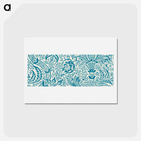 アートポストカード-Indian pattern - ウィリアム モリス Postcard.