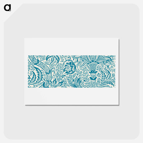 アートポストカード-Indian pattern - ウィリアム モリス Postcard.