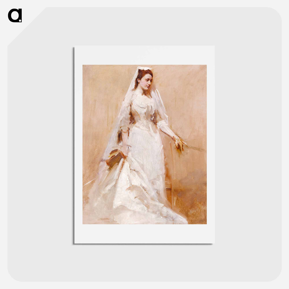 アートポストカード-A Bride - アボット ハンダーソン セイヤー Postcard.