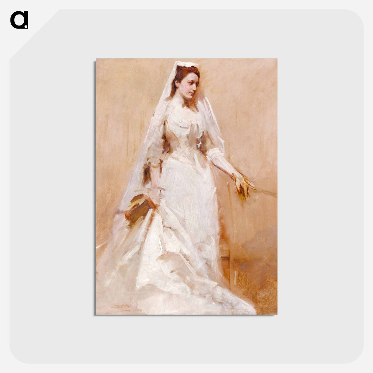 アートポストカード-A Bride - アボット ハンダーソン セイヤー Postcard.