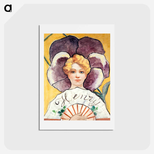 À la Pensée - アドルフ レオン ウィレット Postcard.