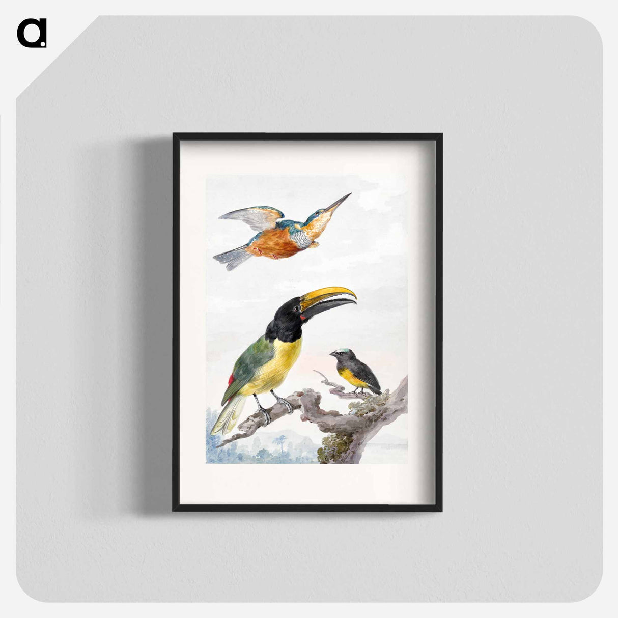 Three Birds - アールト シューマン Poster.